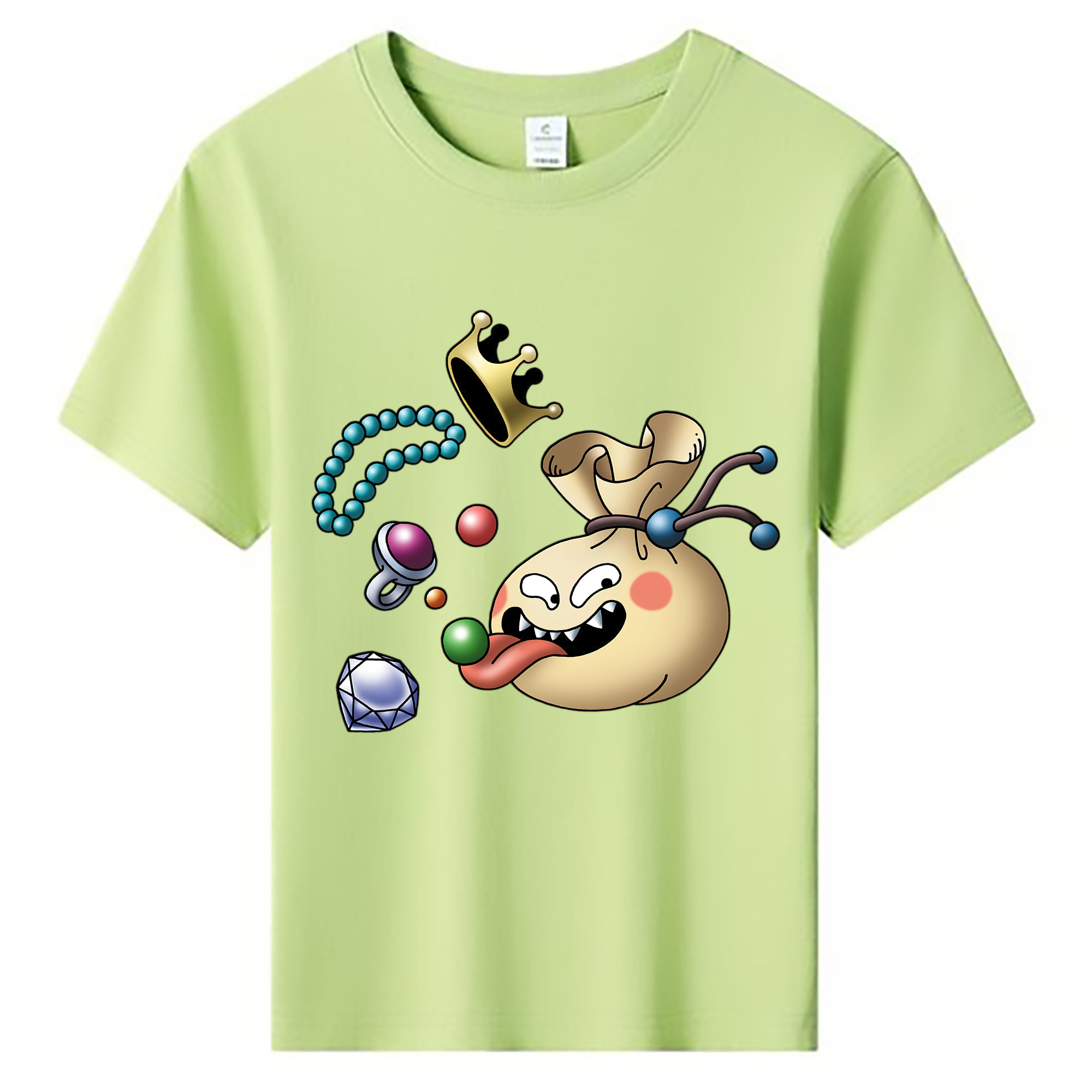 （画像用） ドラゴンクエスト Doragon Kuesuto Dragon Quest 綿100％キッズTシャツ（フロントプリント）